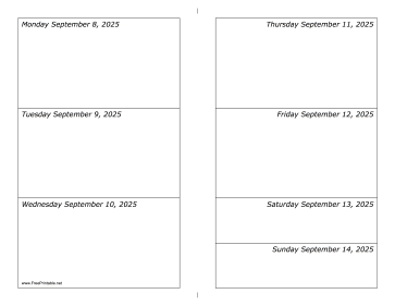 09/08/2025 Weekly Calendar-landscape Calendar