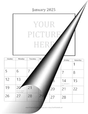 2025 Picture 4x6 Calendar