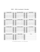 2025-2026 Academic Calendar