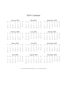 2025 Calendar (vertical descending holidays in red)